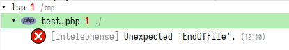 errors list