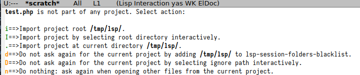 select project root
