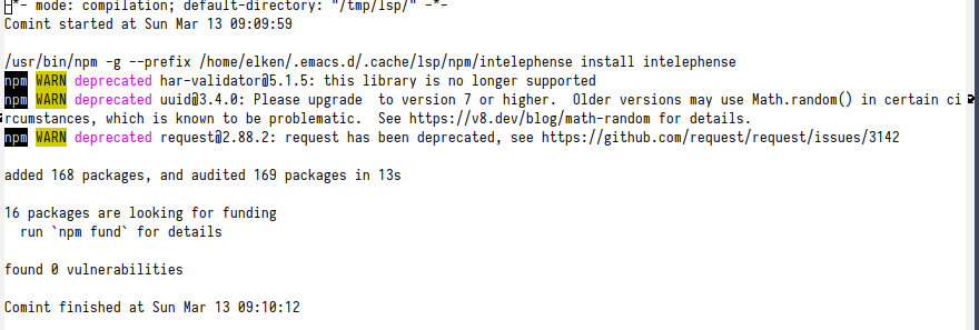 successful install